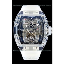 Richard Mille 56-01 Transparent Sapphires Casing with Genuine Swiss Tourbillon Movement Super Clone
