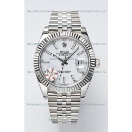 Rolex Datejust Cal.3235 Movement Swiss Watch 1:1 Mirror Replica 904L Steel 41MM - White Dial 