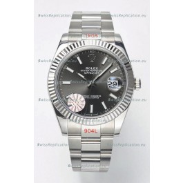 Rolex Datejust Cal.3235 Movement Swiss Watch 1:1 Mirror Replica 904L Steel 41MM - Grey Dial 