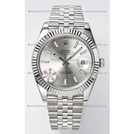 Rolex Datejust Cal.3235 Movement Swiss Watch 1:1 Mirror Replica 904L Steel 41MM - Steel Dial 