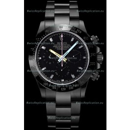 Rolex Daytona Blaken 1:1 Swiss Mirror Replica Black Dial Cal.4130 Movement (WITH BOX) 
