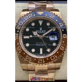 Rolex GMT Masters II M126715CHNR Everose Gold Swiss Replica 1:1 Mirror Watch - 904L Steel 