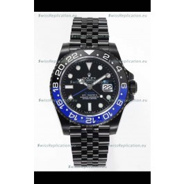 Rolex GMT Masters II REF.126710BLRO Batman BLAKEN Swiss Replica - 904L Steel in DLC Coating