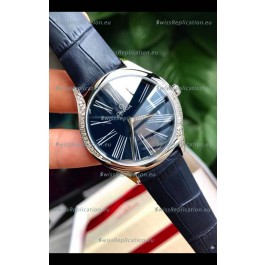 Omega De Ville Tresor Edition Swiss Quartz Watch 36MM Steel Casing Blue Dial