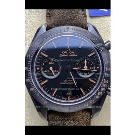 Omega Speedmaster Dark Side of the Moon Brown Strap - 1:1 Superclone Replica Watch 