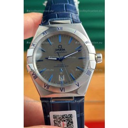 Omega Co-Axial Constellation 39MM 904L Steel Grey Dial 1:1 Mirror Replica Watch