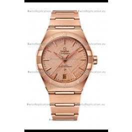 Omega Co-Axial Constellation Rose Gold Meteorite Dial 1:1 Mirror Replica 41MM