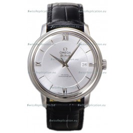 Omega De-Ville Annual Co-Axial Swiss Replica Watch 1:1 Mirror Edition in Steel Dial 39.5MM