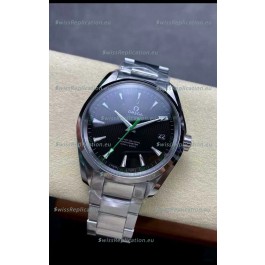 Omega Aqua Terra 150M Black Dial 904L Steel Casing Green Hand 1:1 Mirror Replica 41MM 