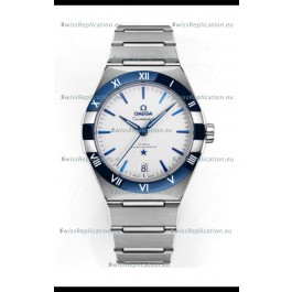 Omega Co-Axial Constellation Stainless White Green Dial 1:1 Mirror Replica 41MM