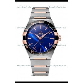 Omega Co-Axial Constellation Two Tone Blue Burgundy Dial 1:1 Mirror Replica 41MM