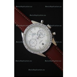 Omega Speedmaster 57 Co-Axial Chronograph Watch in Leather Strap