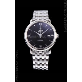 Omega De Ville Prestige Co-Axial 36.8MM Black Dial 1:1 Swiss Mirror Replica Watch 
