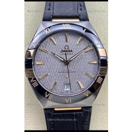 Omega Co-Axial Constellation 41MM 904L Steel - Grey Dial 1:1 Mirror Replica Watch