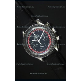 Omega Speedmaster Tintin Moon Swiss Replica Watch with Leather Strap