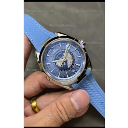 Omega Seamaster Aquaterra 150M Worldtimer Summer Blue 1:1 Mirror Replica Watch