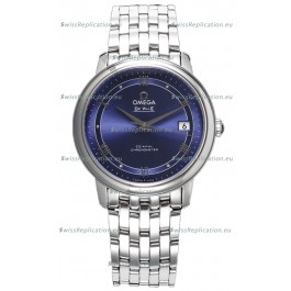 Omega De Ville Co-Axial Chronometer 36.8MM Swiss Replica Watch in Light Blue Dial 