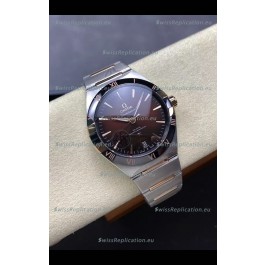 Omega Super Clone Co-Axial Constellation Stainless Brown Dial Replica Watch