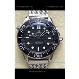 Omega Seamaster Super Clone 300M Master Chronometer Black Swiss 904L Steel Watch
