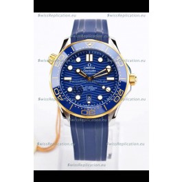 Omega Seamaster 300M Co-Axial Master Chronometer Blue Dial Two Tone Casing 1:1 Mirror Replica