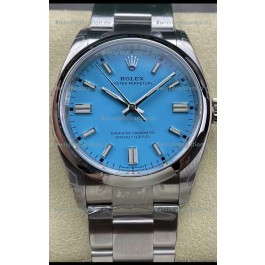 Rolex Oyster Perpetual REF# 126000 36MM Swiss Movement Tiffany Blue Dial 904L Steel 1:1 Mirror Replica Watch