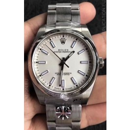 Rolex Oyster Perpetual REF#124300 41MM Cal.3230 Movement Swiss Replica White Dial 904L Steel 1:1 Mirror Replica Watch