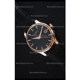 Patek Philippe #Ref 5227 Yellow Gold Watch in Black Dial 1:1 Swiss Replica Watch 