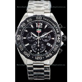 Tag Heuer Formula 1 Chronograph Swiss Quartz Replica Watch Black Dial 