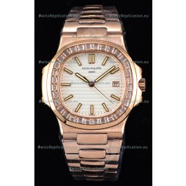 Patek Philippe Nautilus 5711/1R 1:1 Mirror Watch - Baguette Diamonds Bezel