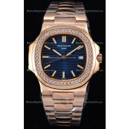 Patek Philippe Nautilus 5711/1R 1:1 Mirror Watch - Rounded Diamonds Bezel