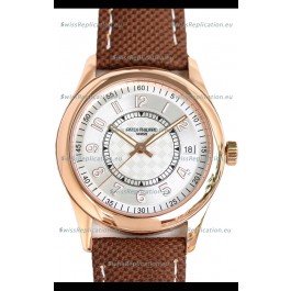 Patek Philippe Calatrava 6007R Steel Dial Rose Gold 1:1 Mirror Replica Watch