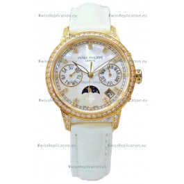Patek Philippe Grand Complications Ladies First Perpetual Calendaer Yellow Gold Swiss Replica Watch 