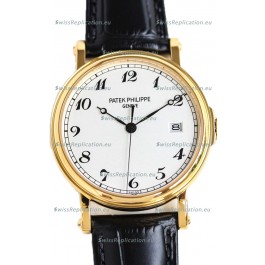 Patek Philippe Calatrava 5153 Yellow Gold 1:1 Mirror Swiss Replica Watch 