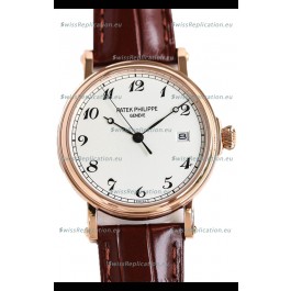 Patek Philippe Calatrava 5153J Rose Gold 1:1 Mirror Swiss Replica Watch 