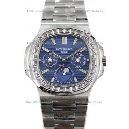 Patek Philippe Nautilus 5740 Perpetual Calendar Stainless Steel Blue Dial Swiss Replica Watch 