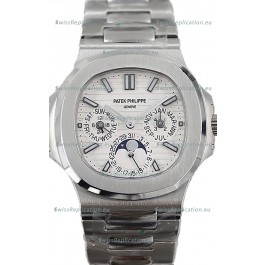 Patek Philippe Nautilus 5740 Perpetual Calendar Stainless Steel White Dial Swiss Replica Watch 