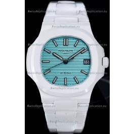 Patek Philippe Nautilus 5711 AET Remould White Ceramic Edition Green Dial Swiss Replica Watch