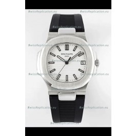 Patek Philippe Nautilus 5711/1A-011 1:1 Mirror Swiss Replica Watch in White Dial 904L Steel