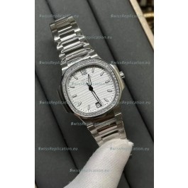 Patek Philippe Nautilus 7118/1A White Dial 1:1 Mirror Swiss Replica Watch in 904L Steel