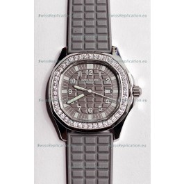 Patek Philippe Super Clone Aquanaut LUCE 5069-001 Quartz in Grey Dial 35MM