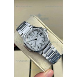 Patek Philippe Nautilus Super Clone 7010 32MM 1:1 Mirror Replica Steel Dial 