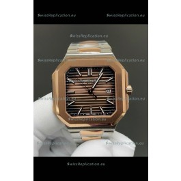 Patek Philippe Cubitus 5821 Two Tone Casing Brown Dial Swiss Replica Watch 
