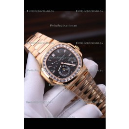 Patek Philippe Nautilus 5712R 1:1 Quality Swiss Replica Watch in Black Dial
