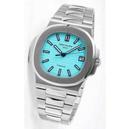 Patek Philippe Nautilus 5711 Tiffany Edition 1:1 Mirror Watch in Green Dial 904L Steel 