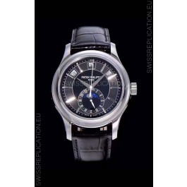 Patek Philippe 5205-001 Complications MoonPhase 1:1 Mirror Swiss Replica Watch Dark Grey Dial