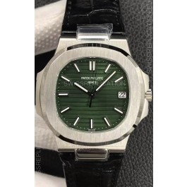 Patek Philippe Nautilus 5711/1A-014 1:1 Mirror Swiss Replica Watch in Green Dial 904L Steel 