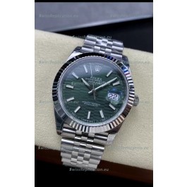 Rolex Datejust Cal.3235 Movement 1:1 Mirror Replica 904L Steel 41MM - Green Fluted Motif Dial