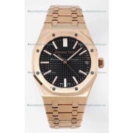 Audemars Piguet Royal Oak 15510 50th Anniversary 41MM Black Dial Rose Gold 41MM 1:1 Mirror Replica