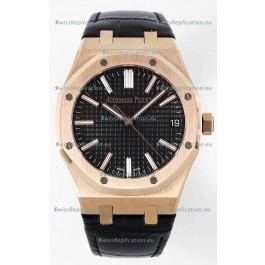 Audemars Piguet Royal Oak 15510 50th Anniversary 41MM Black Dial Rose Gold 41MM 1:1 Mirror Replica