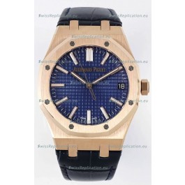 Audemars Piguet Royal Oak 15510 50th Anniversary 41MM Blue Dial Rose Gold 41MM 1:1 Mirror Replica
